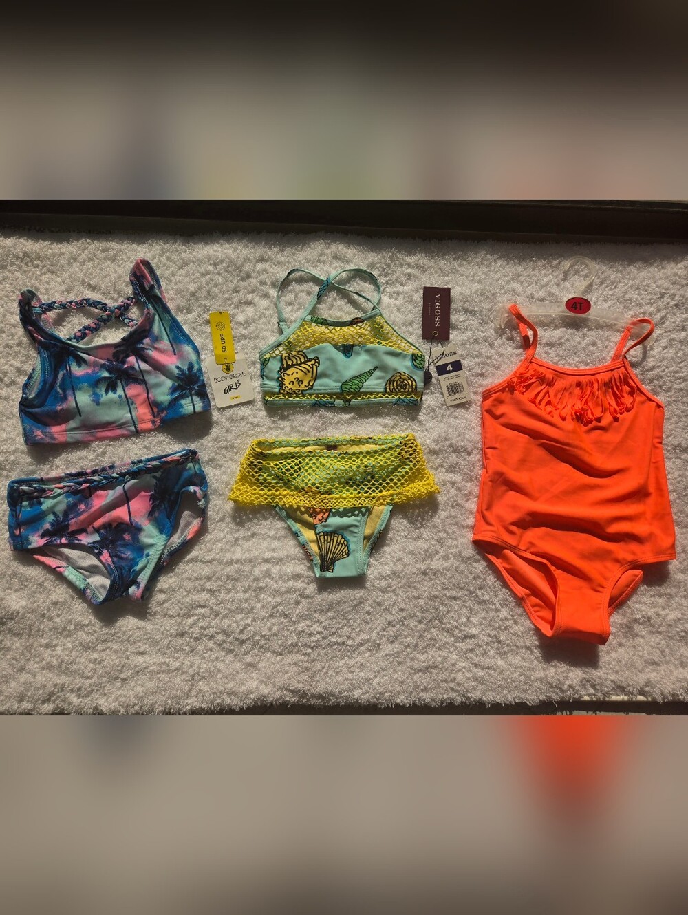 Girls' 3 Swimsuit Bundle Size‎ 4 And 4T